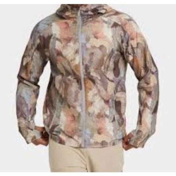 ALL IN MOTION jacket | packable camo windbreaker | small mens - Picture 2 of 12
